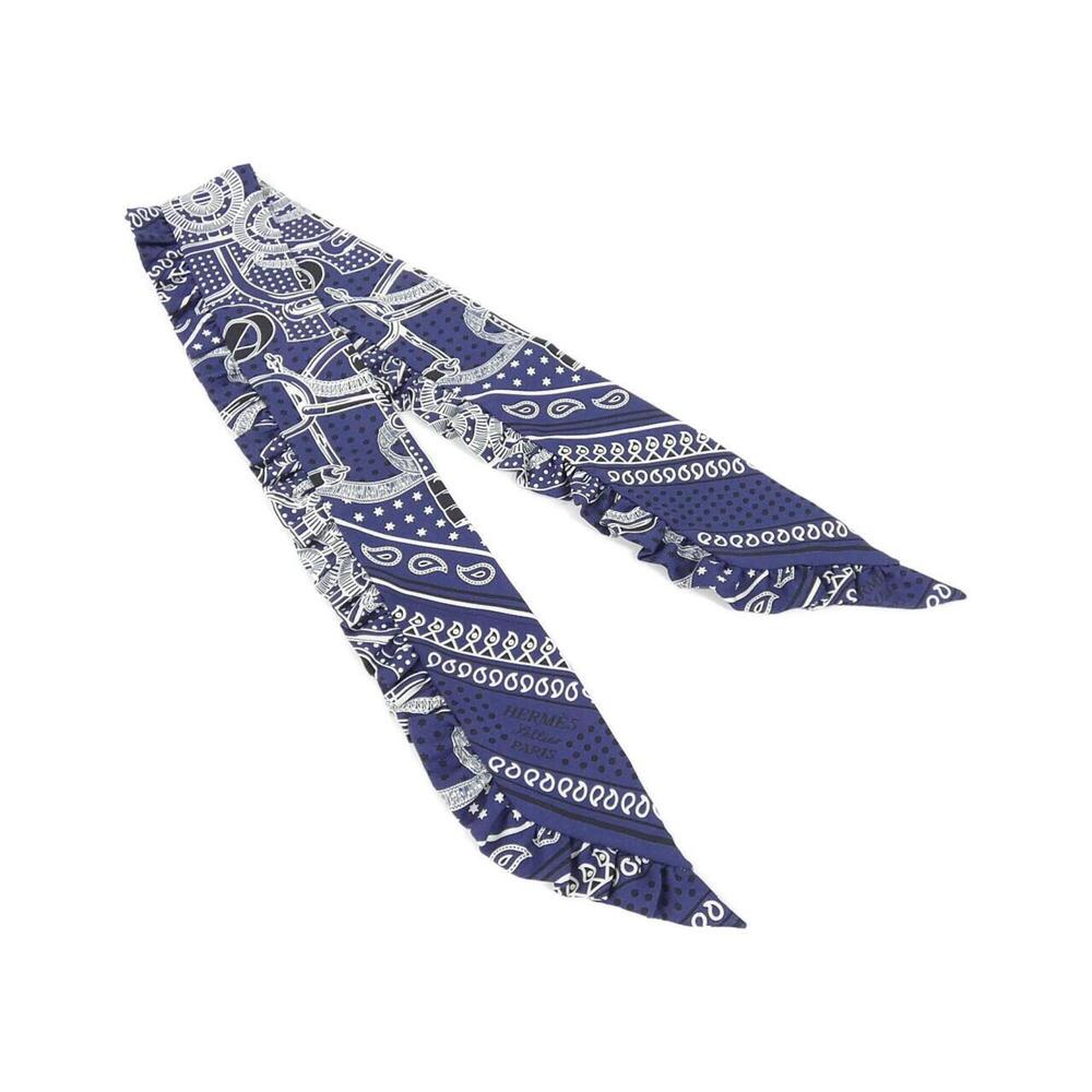 Hermes EPERON D'OR BANDANA Twilly Frill Scarf Muffler 852978S